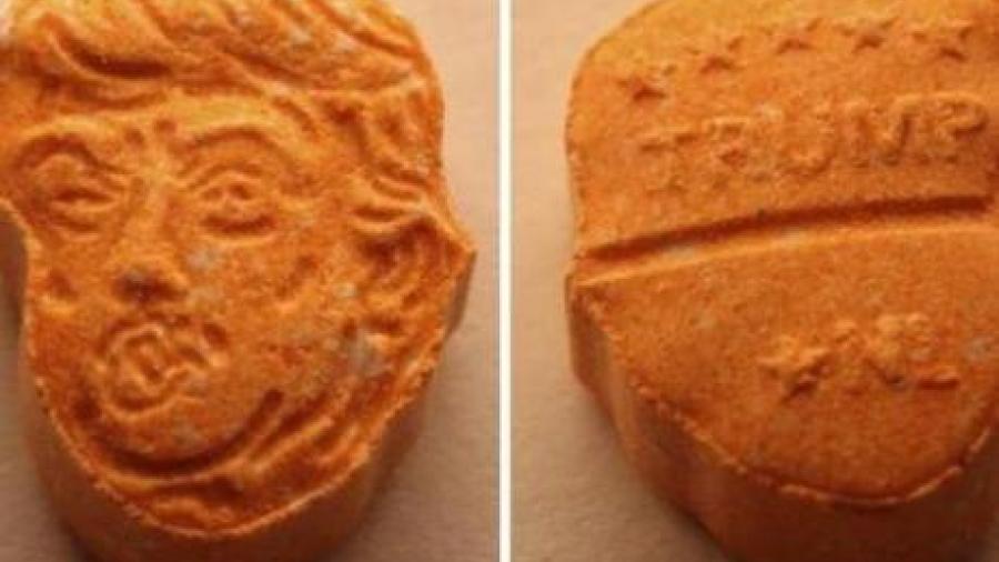 Confiscan drogas con la cara de Trump