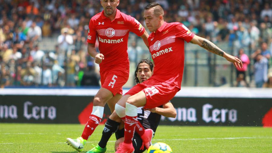 Toluca derrota 1-0 a Pumas y se mantiene como líder del Clausura 2017