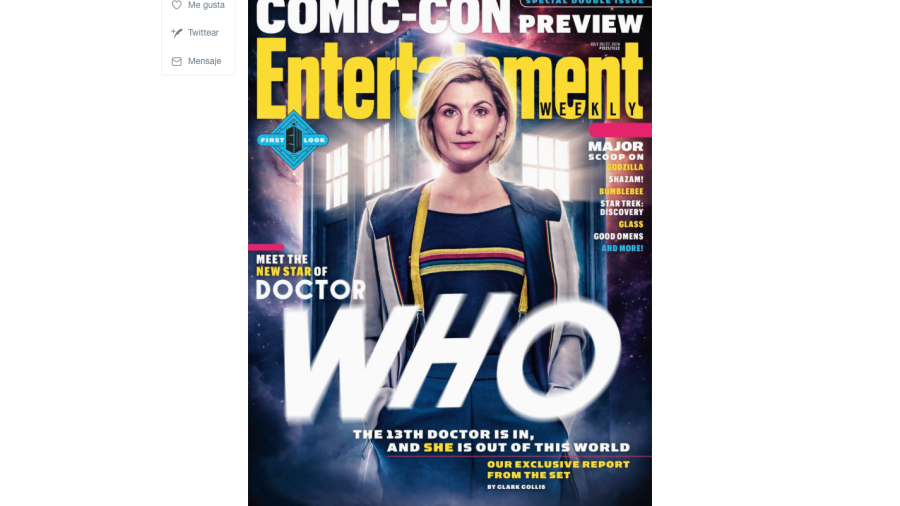 Jodie Whittaker en la portada de Entertainment Weekly