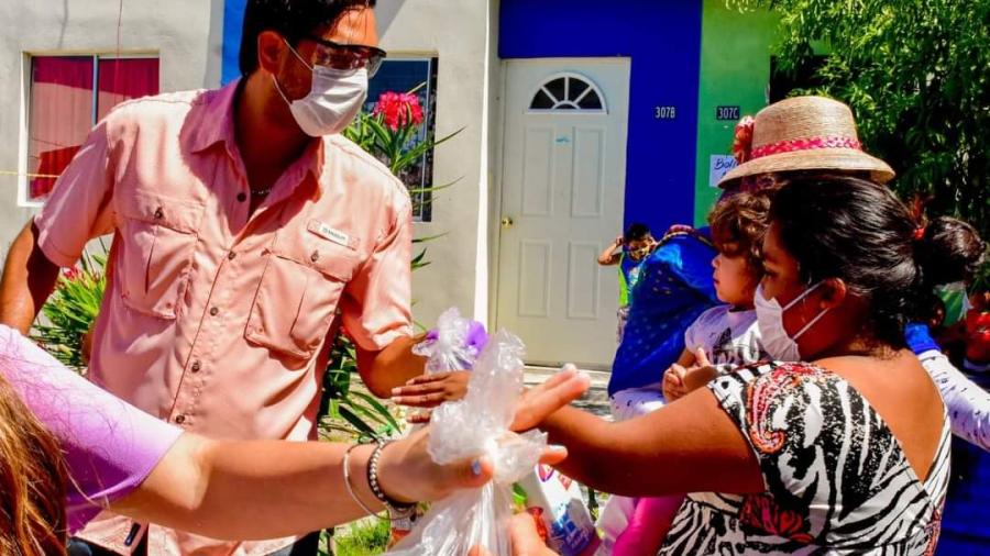 Responde Voluntariado DIF a familias de la colonia Miravalle