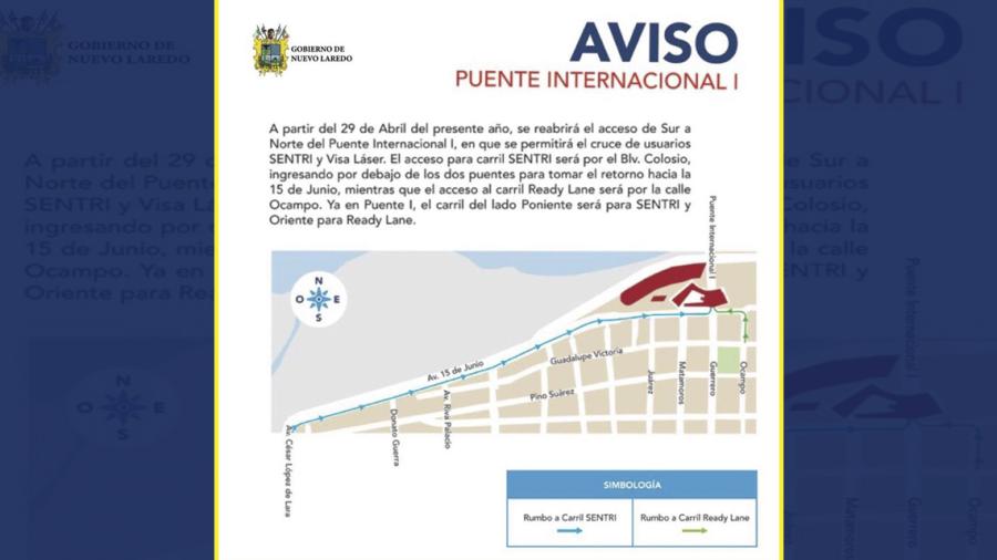 Abren Puente Internacional I en Nuevo Laredo 