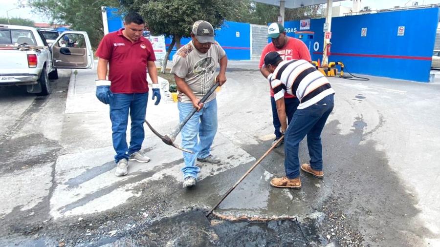 Sondeó COMAPA drenaje sanitario en Hacienda Las Fuentes lll 