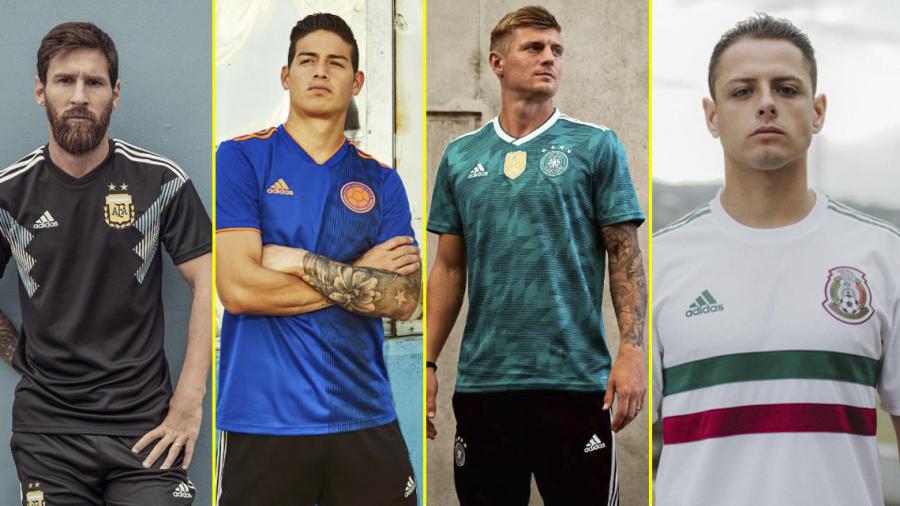 Espectaculares jerseys alternativos para Rusia 2018