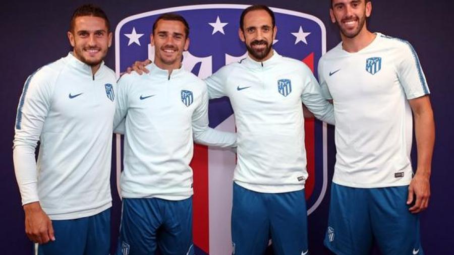 Anuncia Atlético de Madrid a sus cuatro capitanes