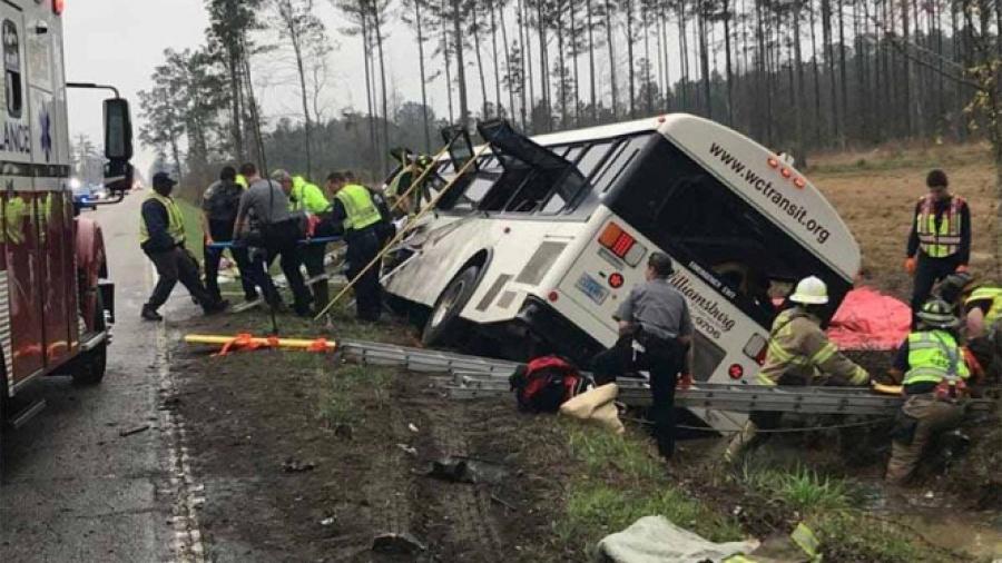 22 heridos tras accidente en Carolina del Sur