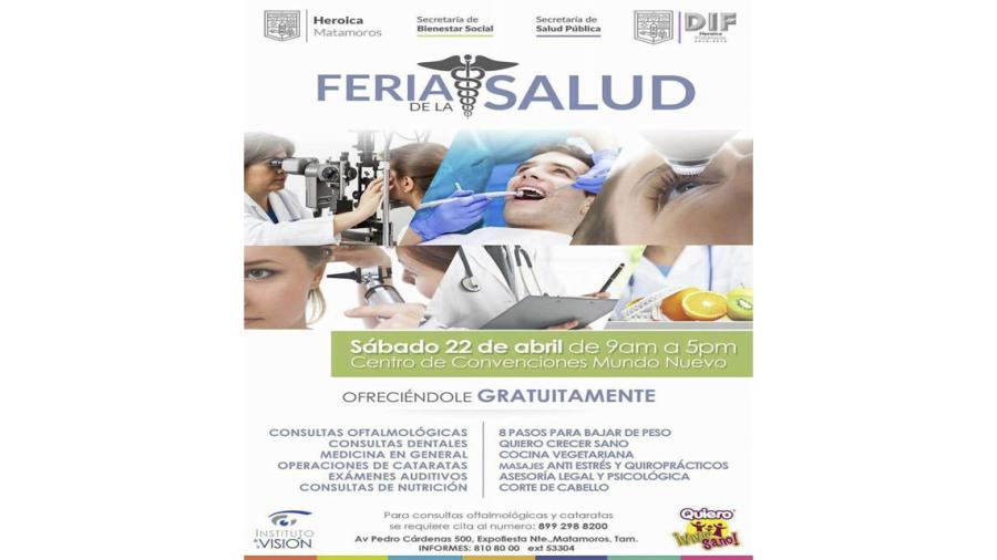 Invita ayuntamiento a “Feria de la Salud”