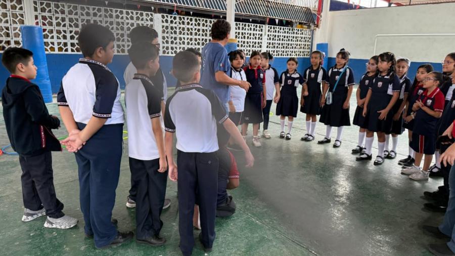 Lleva Gobierno de Reynosa activación física a escuelas