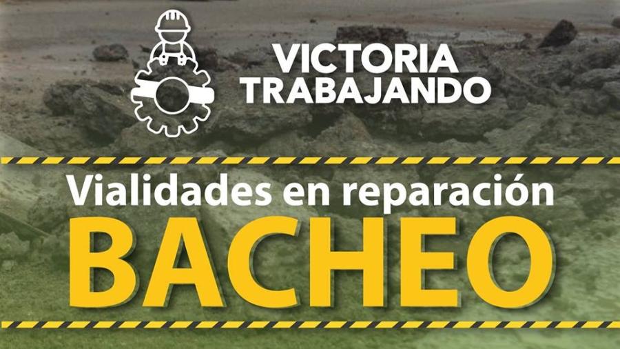 Lista de vialidades con trabajos de bacheo