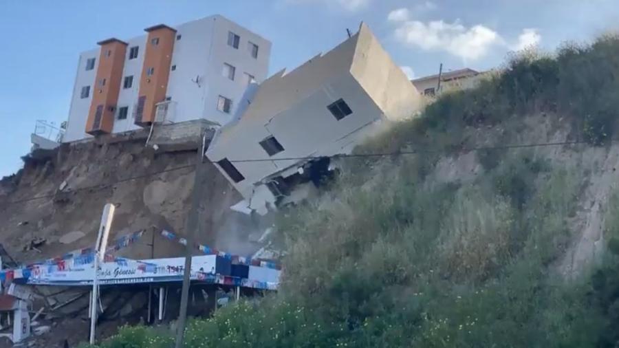Se colapsa edificio en Tijuana