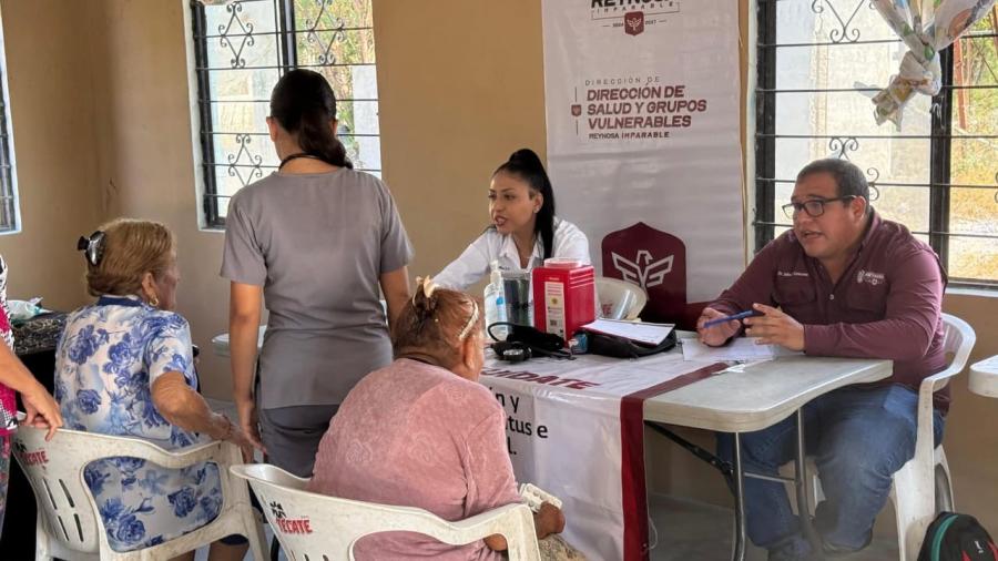 Atendió Salud Municipal a residentes de Las Anacuas en Reynosa