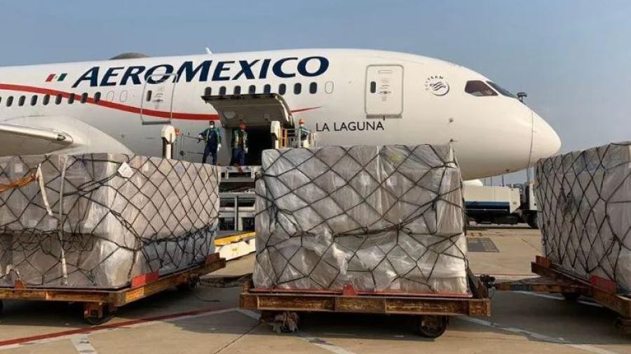 Llega de China a México sexto vuelo con insumos médicos