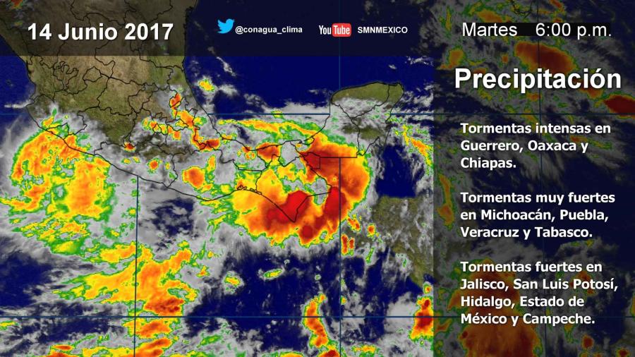 Tormentas fuertes se pronostican en varios estados del país