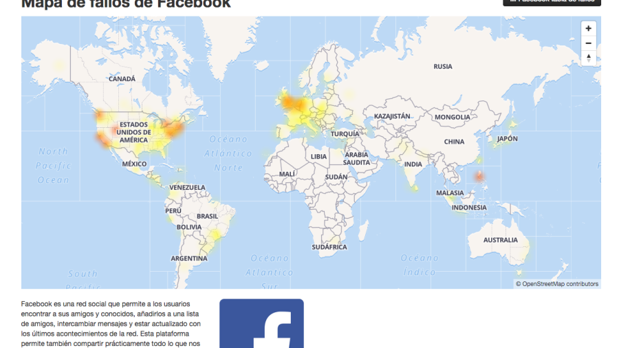Reportan usuarios falla de Facebook en ciudades de Estados Unidos, México Europa y Sudamérica  