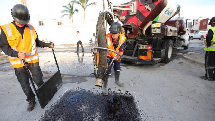 Invierte Gobierno Estatal de 20 mdp para bacheo en Reynosa