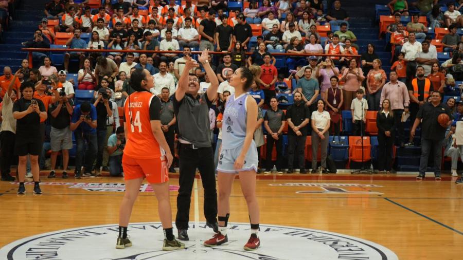 Rector de la UAT inaugura la  temporada 2025 de la LNBP Femenil