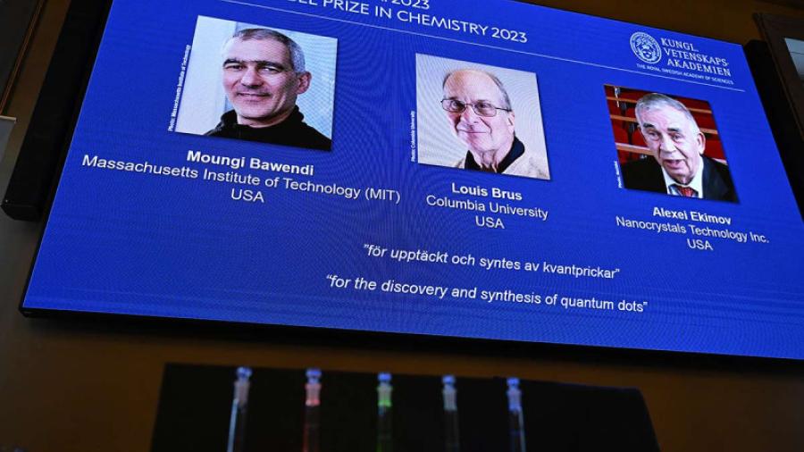 El Nobel de Química 2023 es para Bawendi, Brus y Ekimov