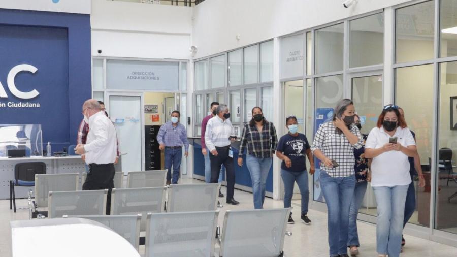 Realizan primer simulacro nacional 2021en la presidencia municipal de Nuevo Laredo