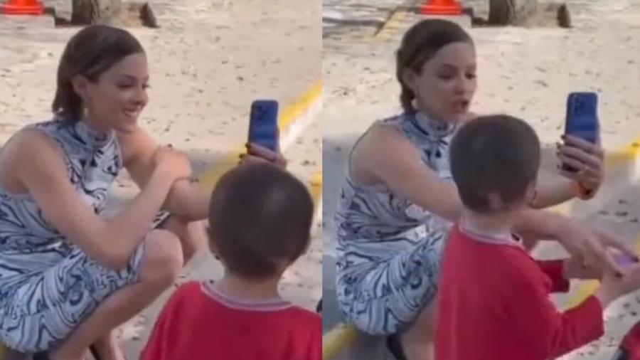 Calla Mariana Rodríguez a un niño durante videollamada y la tunden en redes