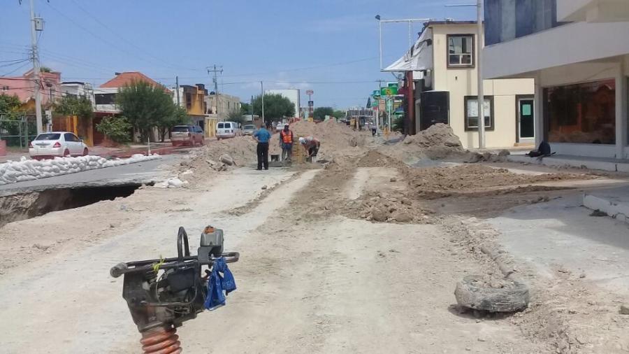 Terminarán en un mes rehabilitación de drenaje sanitario en Reynosa