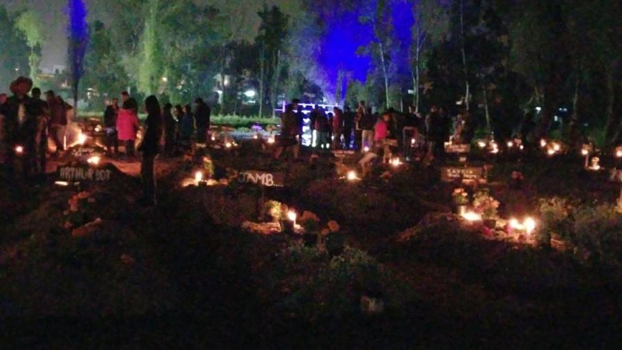 Sismos le pegan a los festejos en Mixquic