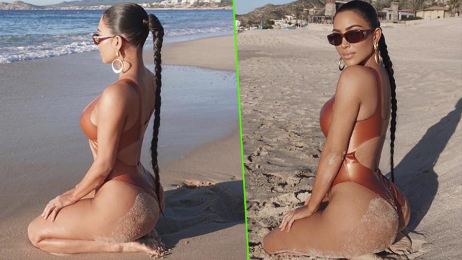 ¡Qué calor! Kim Kardashian enciende las redes con infartante bikini en Los Cabos