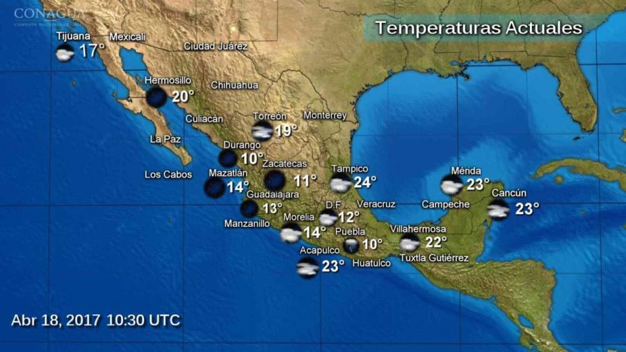 Prevén lluvias en Tamaulipas y en gran parte del país