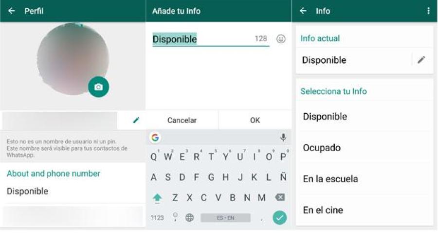 Regresaron los antiguos estados de texto en WhatsApp