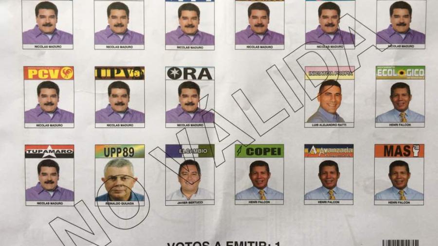 Nicolás Maduro aparece 10 veces en boletas electorales de Venezuela