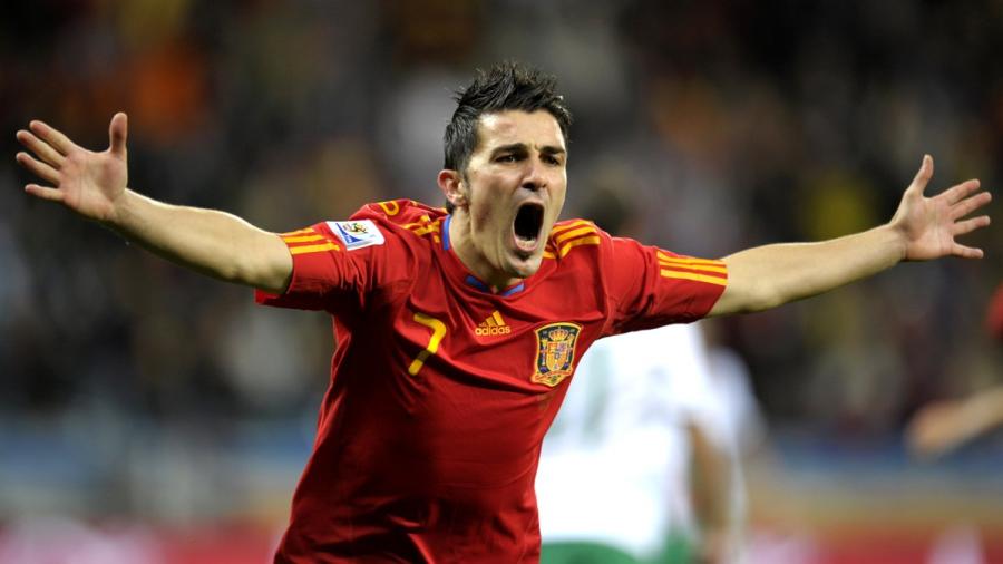 David Villa vuelve a jugar con la Roja