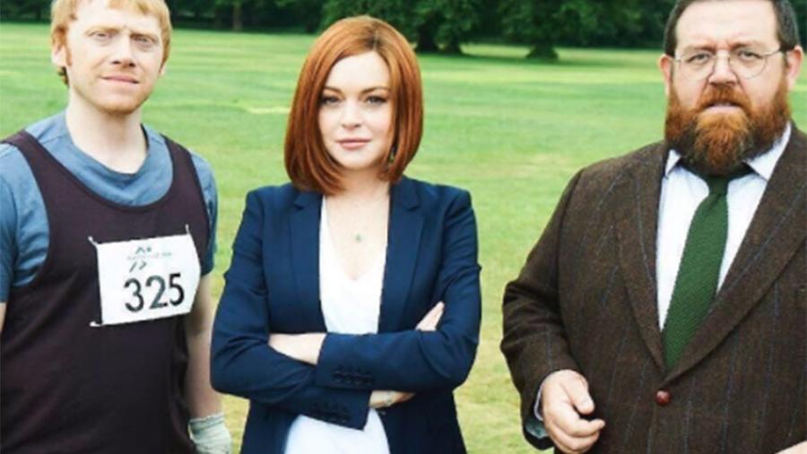 Lindsay Lohan en la televisión británica