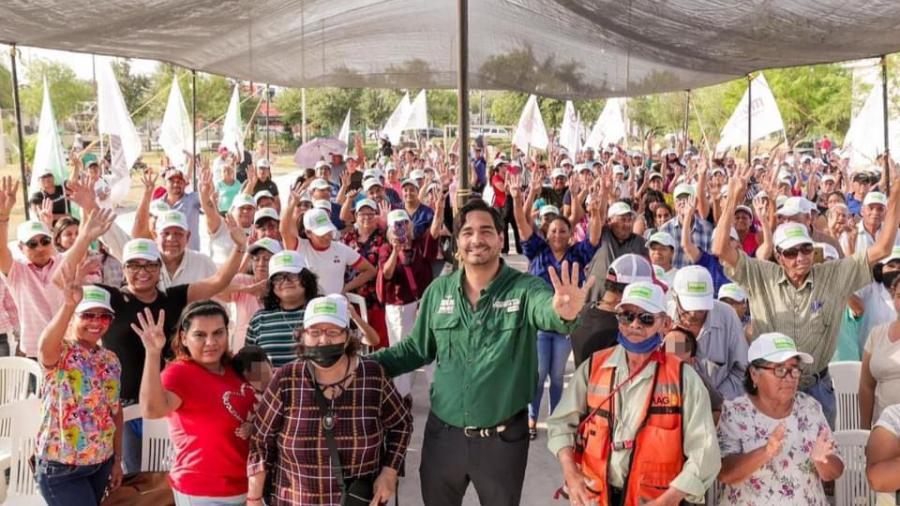 Apoyo Masivo Respaldando la Reelección de Carlos Peña Ortiz en Colonias Riberas de Rancho Grande