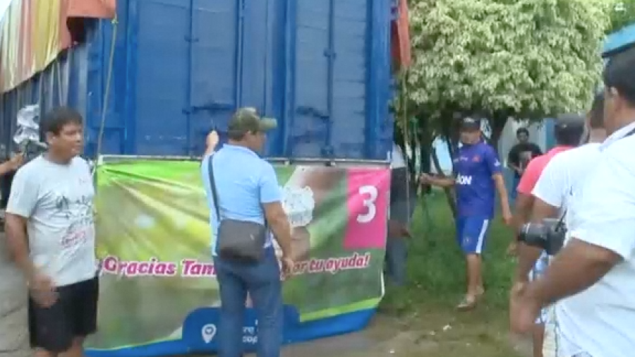 Llegan donaciones tamaulipecas a Oaxaca 