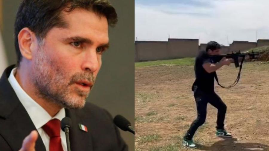 Eduardo Verástegui amenaza a ambientalistas y comunidad LGBT con video disparando arma