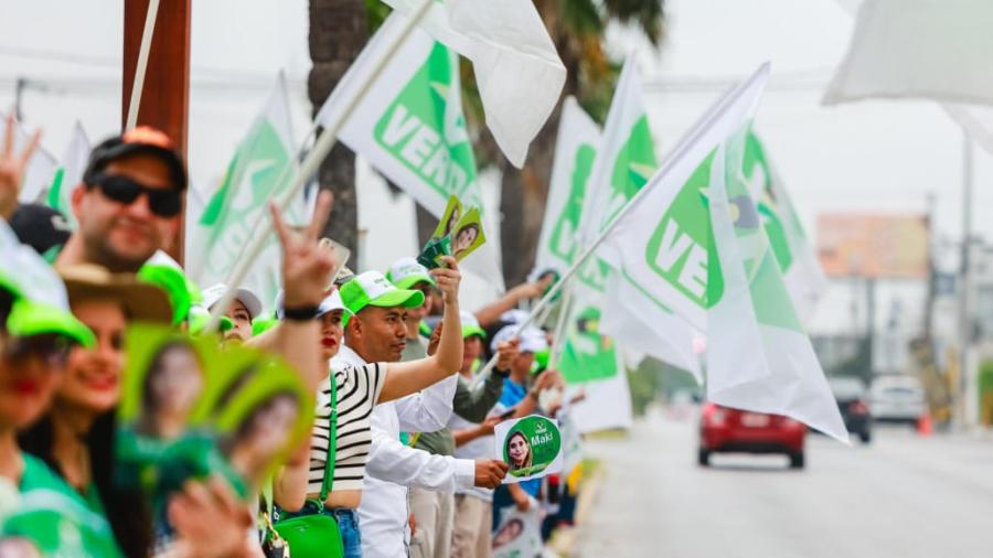Suman brigadas de Maki Esther Ortiz Domínguez, votos para la 4T Pintando de Verde a Tamaulipas