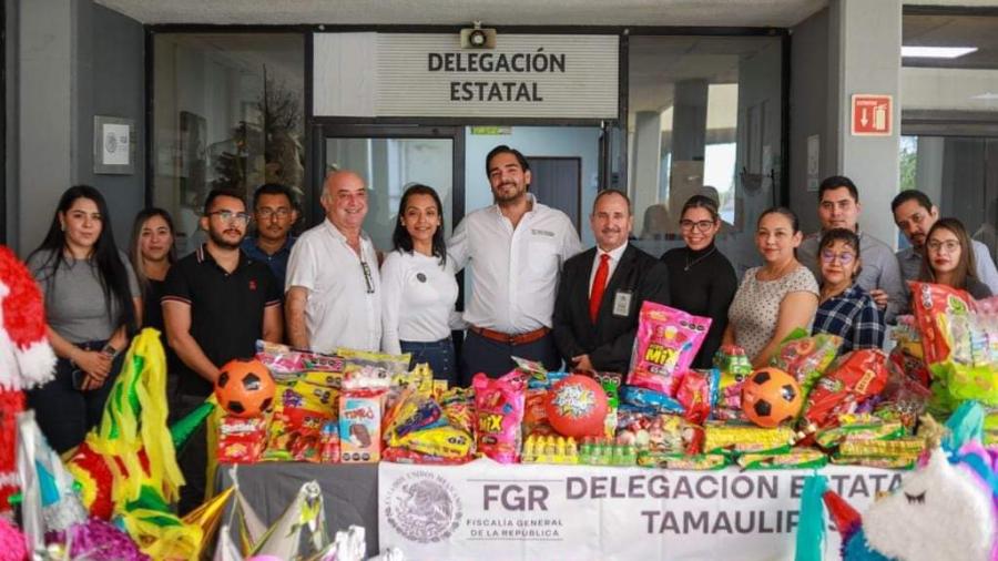 Recibió Alcalde de Reynosa donativo navideño de la FGR