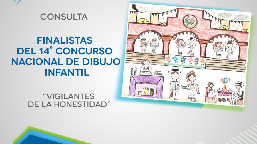 Finalistas del 14° Concurso Nacional de Dibujo Infantil.