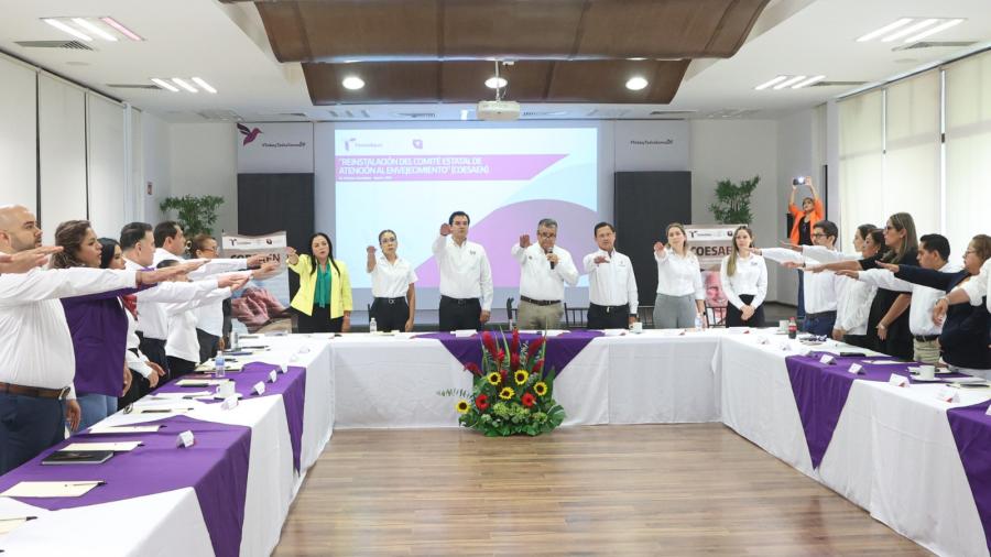 Participa DIF Tamaulipas en reinstalación del Comité Estatal de Atención al Envejecimiento