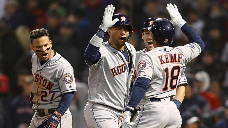Astros vencen a Boston, van a la cabeza de la Liga Americana
