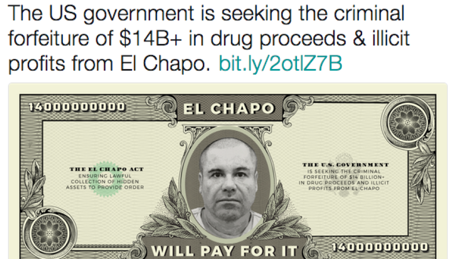 “Chapo podría financiar el muro”: Ted Cruz
