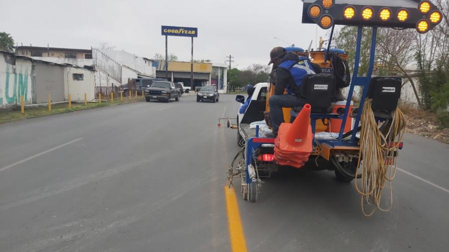 Trabaja R. Ayuntamiento en señalización vial