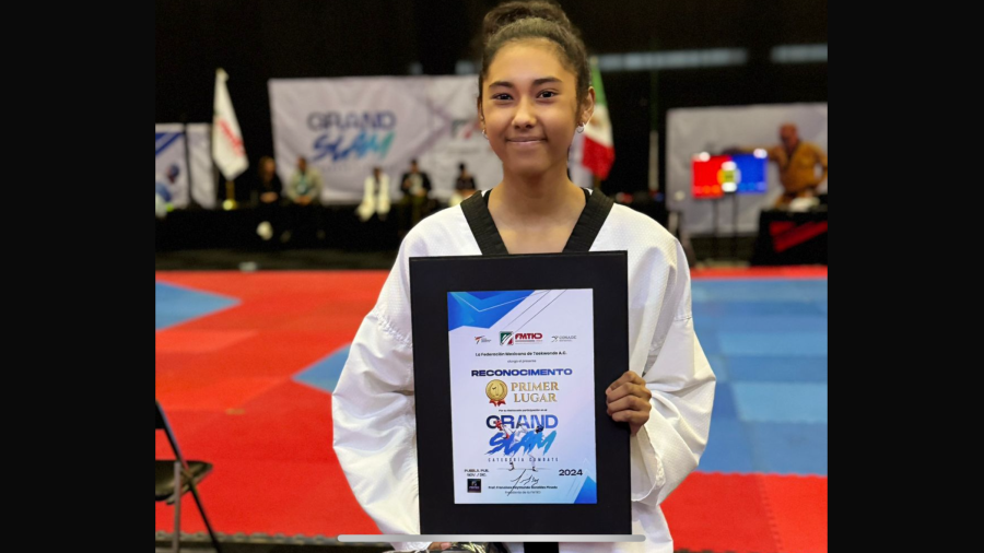 Tamaulipecos Fernanda Sierra y José María Núñez triunfan en el Grand Slam de Taekwondo