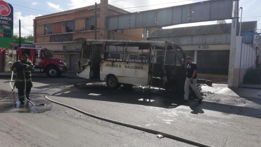 Analizará PCyB revisión a transporte público, por incendio de camión
