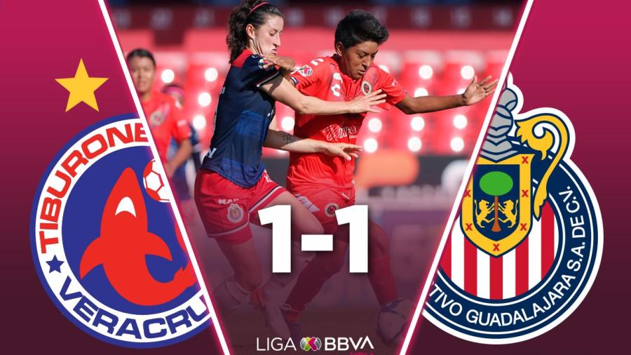 Veracruz Femenil rescata empate contra Chivas en el Luis Pirata Fuente 