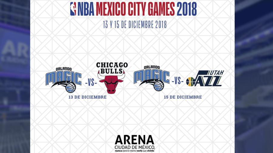 México será sede de dos partidos de temporada regular de NBA