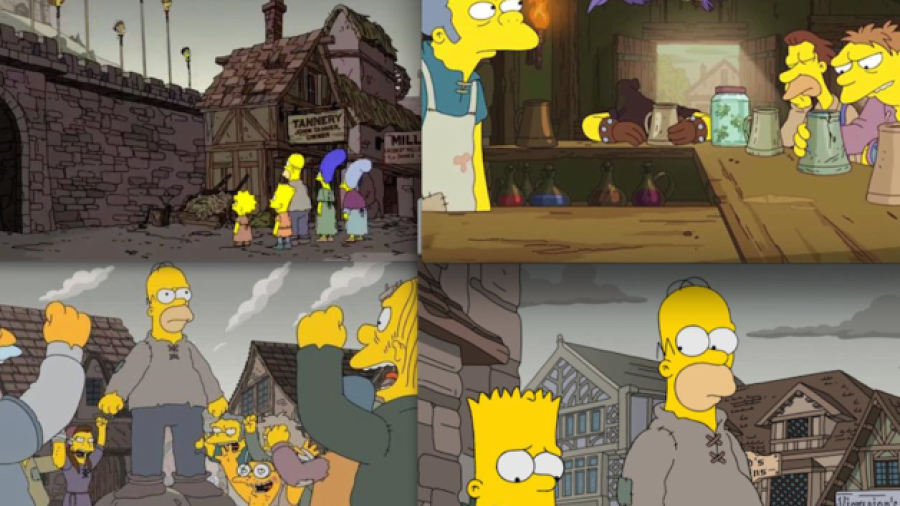Los Simpson realizan parodia de “Game Of Thrones” 