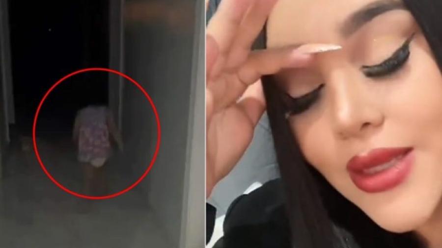 Niña saluda a supuesto fantasma y su madre sale corriendo