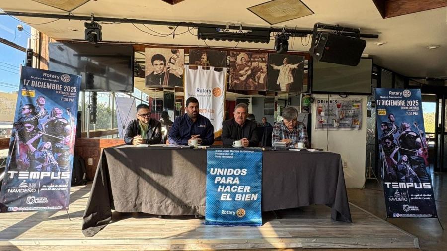 Anuncia Club Rotario concierto Navideño con causa