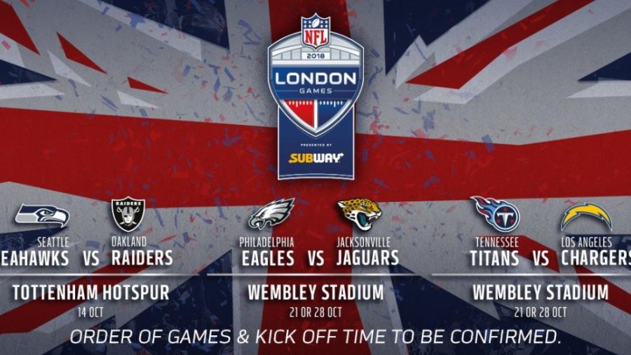 NFL Confirma 3 juegos en Londres este año