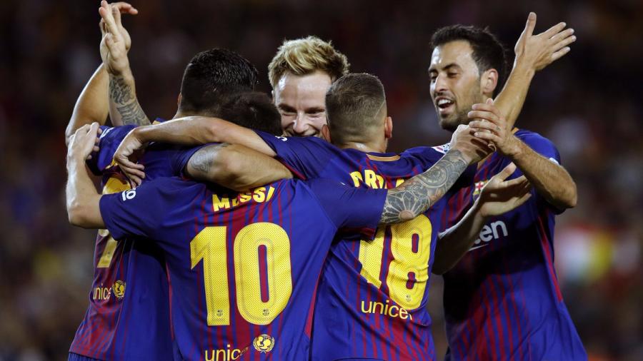 Barcelona da festín de goles en el clásico catalán