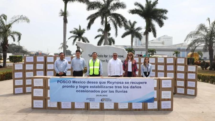 Une corazones DIF Reynosa en apoyo a familias, con empresa POSCO México